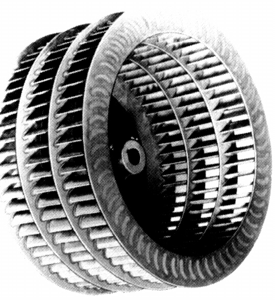 Multiblade Canada Blower fan blower wheel impeller for high temperature plug fan